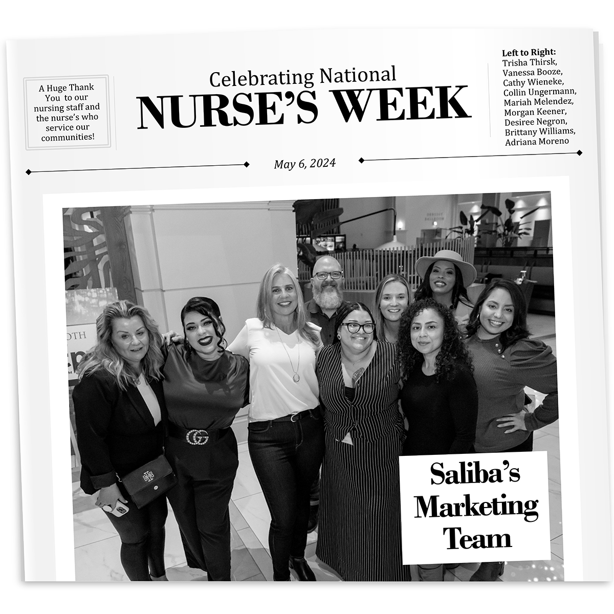 Celebrating our Nurses during National Nurse’s Week May 6, 2024